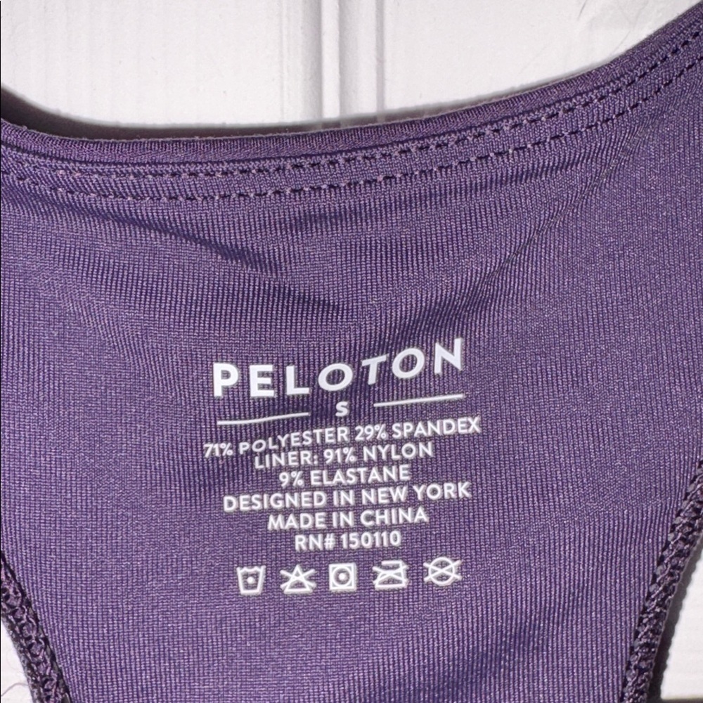 Peloton Racerback Together We Go Far Purple Sports Bra Size S — image 7 of 7
